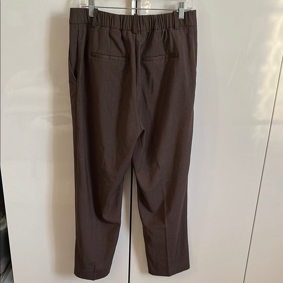 H&M NWOT Brown Ankle High Waist Tailored Pants, Size 14 - Picture 6 of 7
